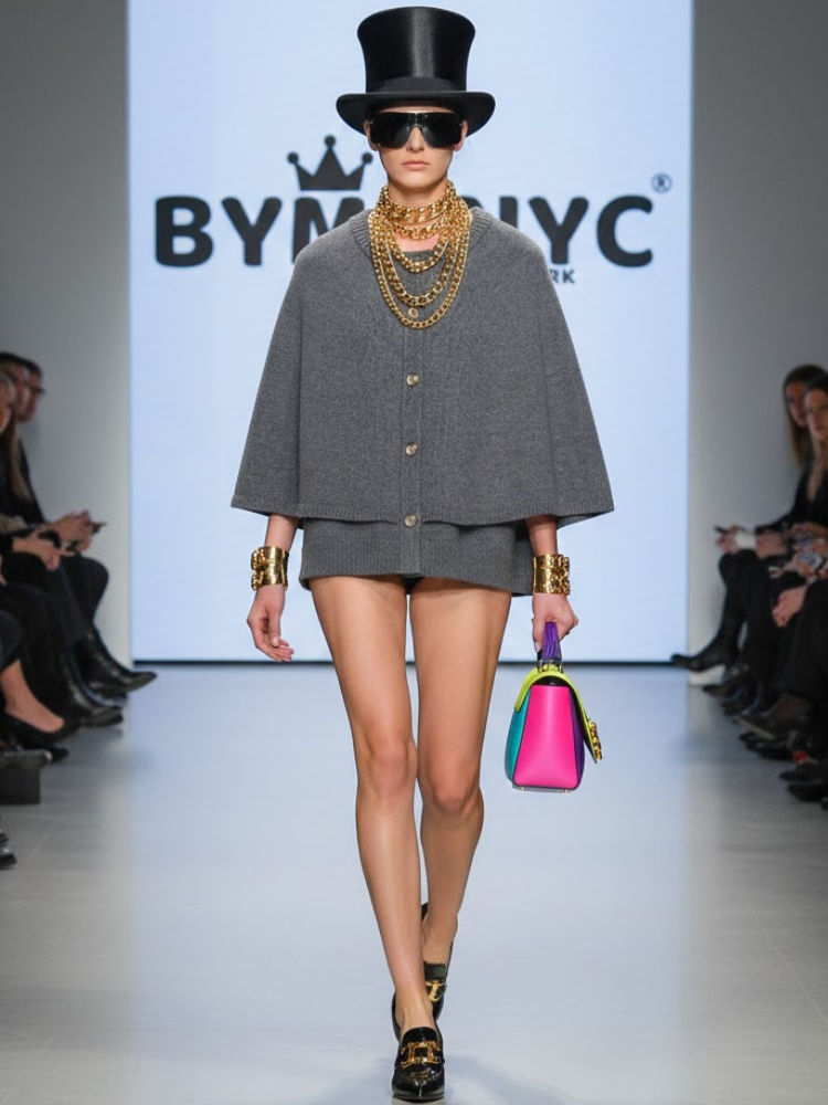  Modular Knit Cape-Jacket • MADISON New Collection BYMANYC ® New York  NYC Wholesale Boutique Inventory - No MOQ & Ready to Ship