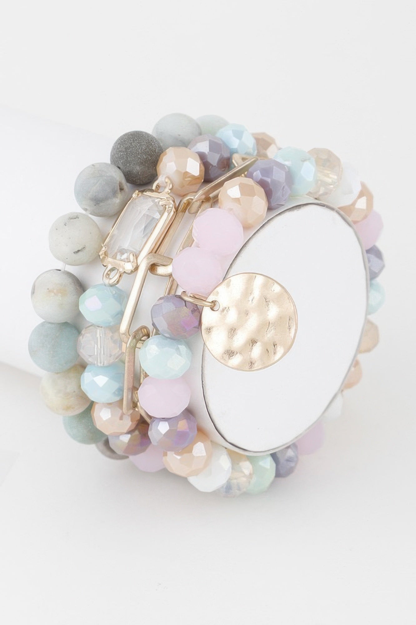  Multi Stone Crystal Beaded Bracelet | BYMANYC ® New York Jewelry  NYC Wholesale Boutique Inventory - No MOQ & Ready to Ship