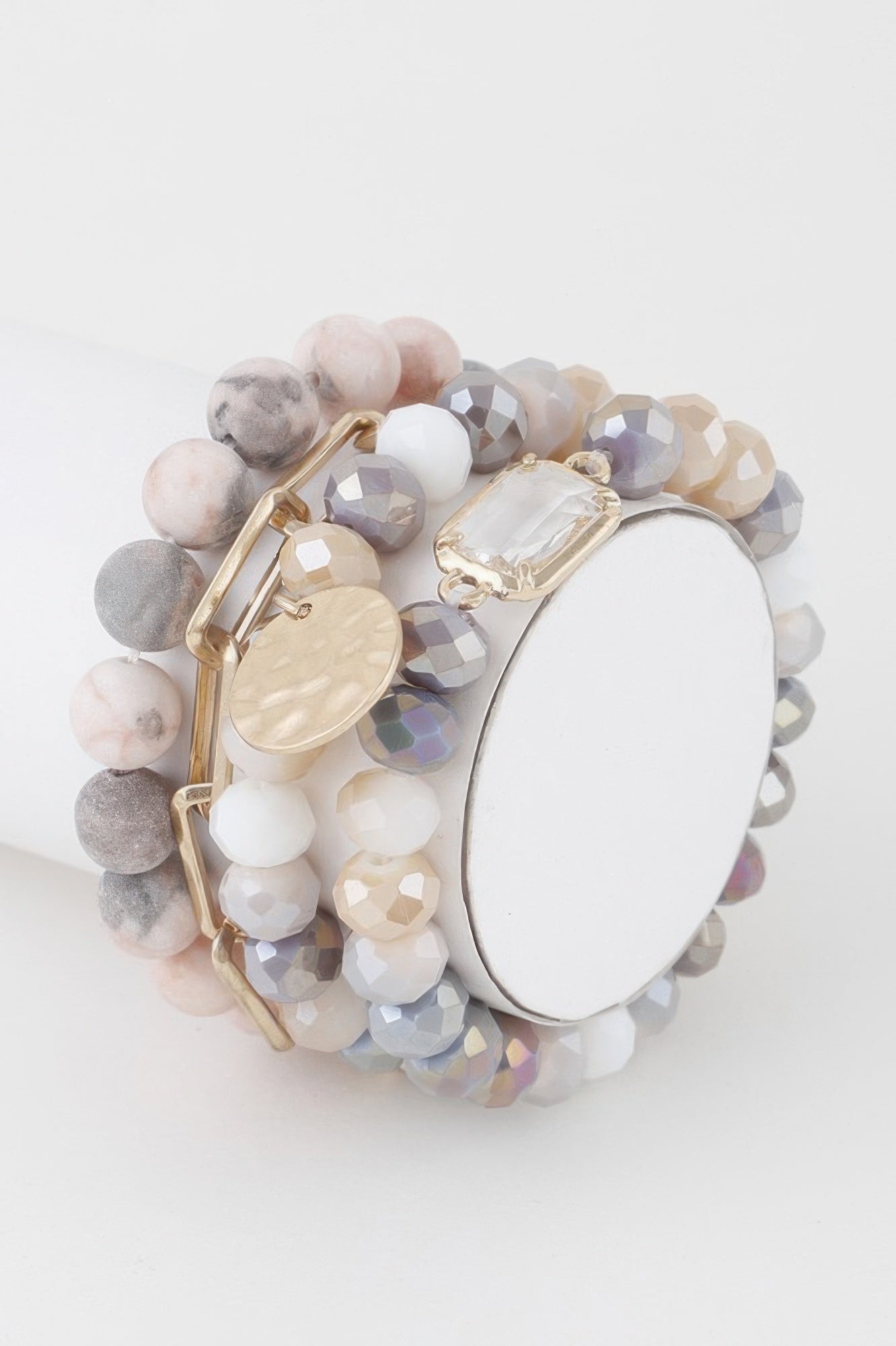  Multi Stone Crystal Beaded Bracelet | BYMANYC ® New York Jewelry  NYC Wholesale Boutique Inventory - No MOQ & Ready to Ship