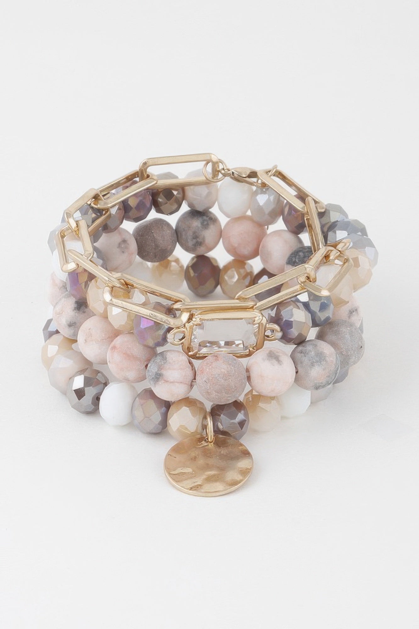  Multi Stone Crystal Beaded Bracelet | BYMANYC ® New York Jewelry  NYC Wholesale Boutique Inventory - No MOQ & Ready to Ship