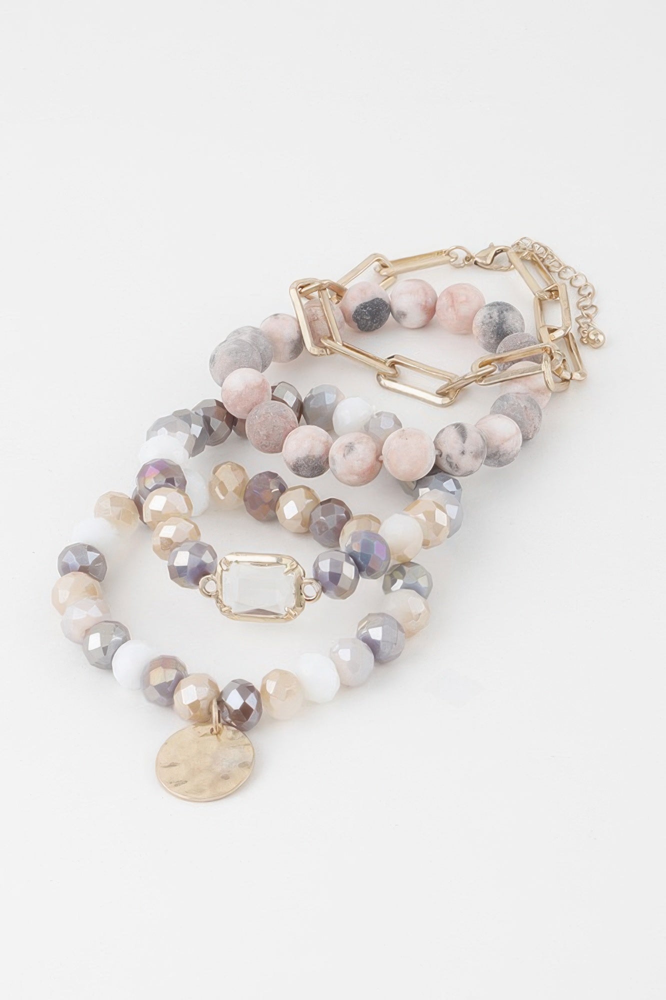  Multi Stone Crystal Beaded Bracelet | BYMANYC ® New York Jewelry  NYC Wholesale Boutique Inventory - No MOQ & Ready to Ship