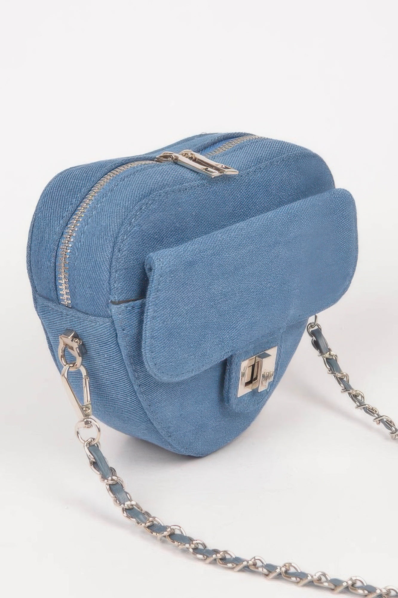 NOHO Heart Denim Crossbody - New Collection Los Angeles - BYMANYC ® New York - BYMANYC ® New York  