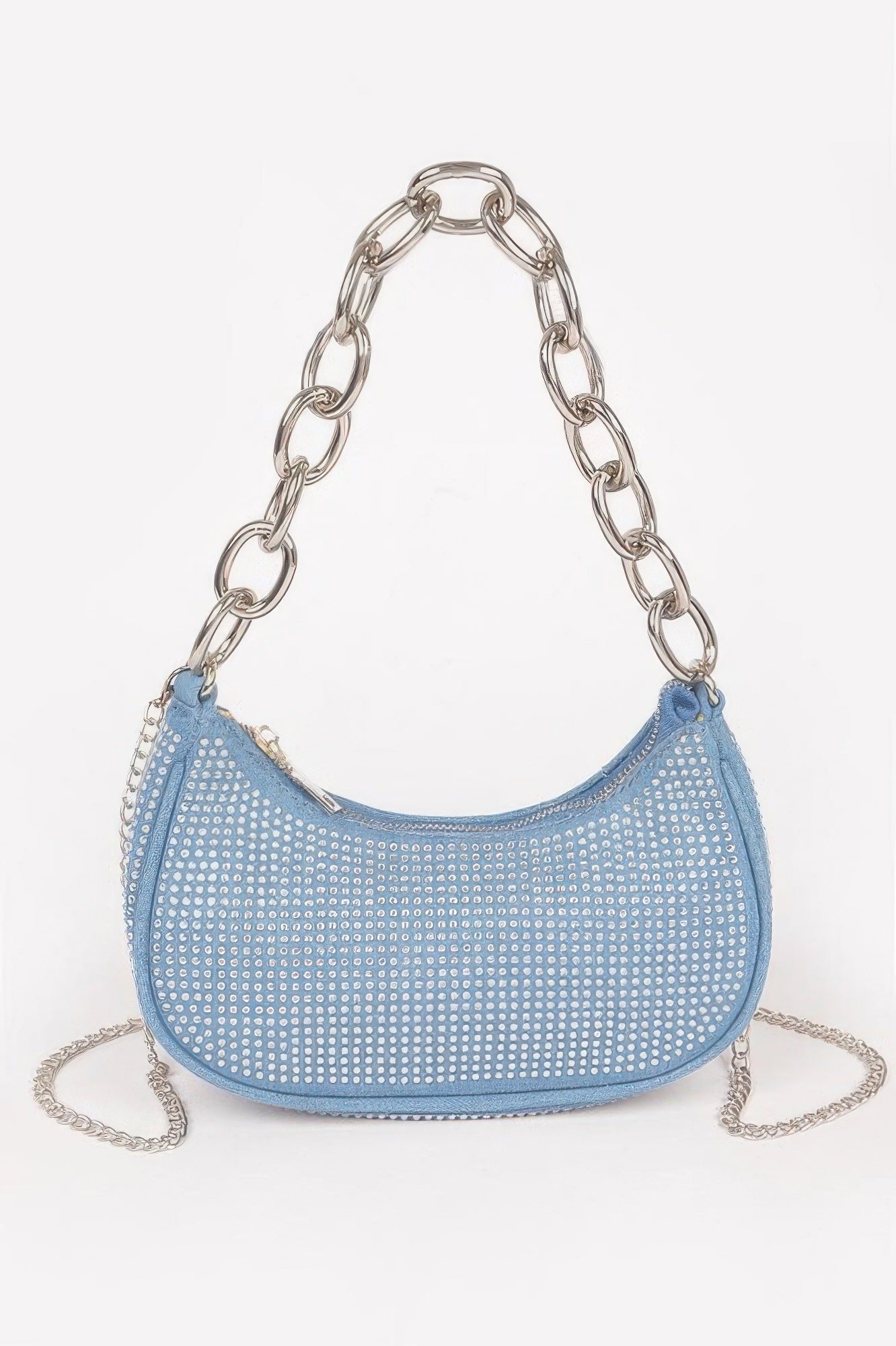  NOHO Hot Fix Stone Small Hobo Bag with Chain: BYMANYC ® New York  NYC Wholesale Boutique Inventory - No MOQ & Ready to Ship