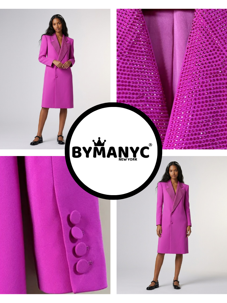  NOLITA Crystal Rever Long Blazer Coat | BYMANYC ® New York Luxury  NYC Wholesale Boutique Inventory - No MOQ & Ready to Ship
