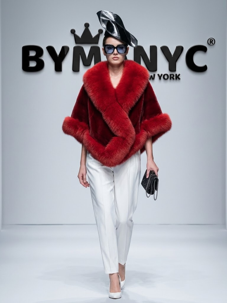 WOMEN'S CAPE JACKET Ecological Prêt-à-Porter New Collection CENTRAL PARK BYMANYC ® New York