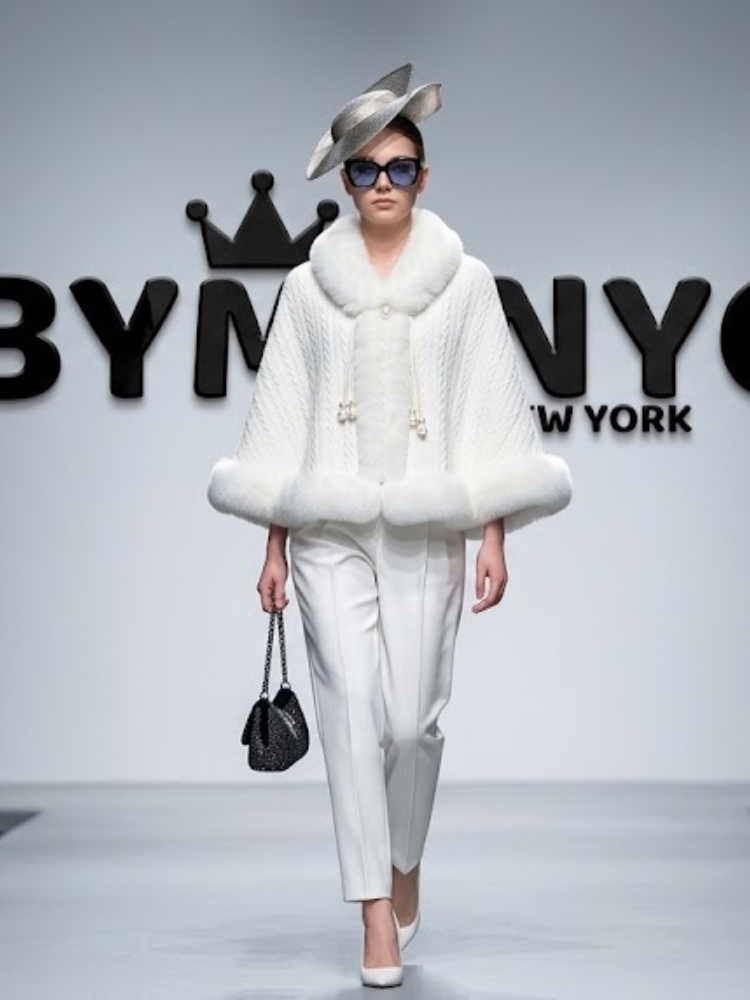 WOMEN'S CAPE JACKET Ecological Prêt-à-Porter New Collection GREENWICH VILLAGE BYMANYC ® New York