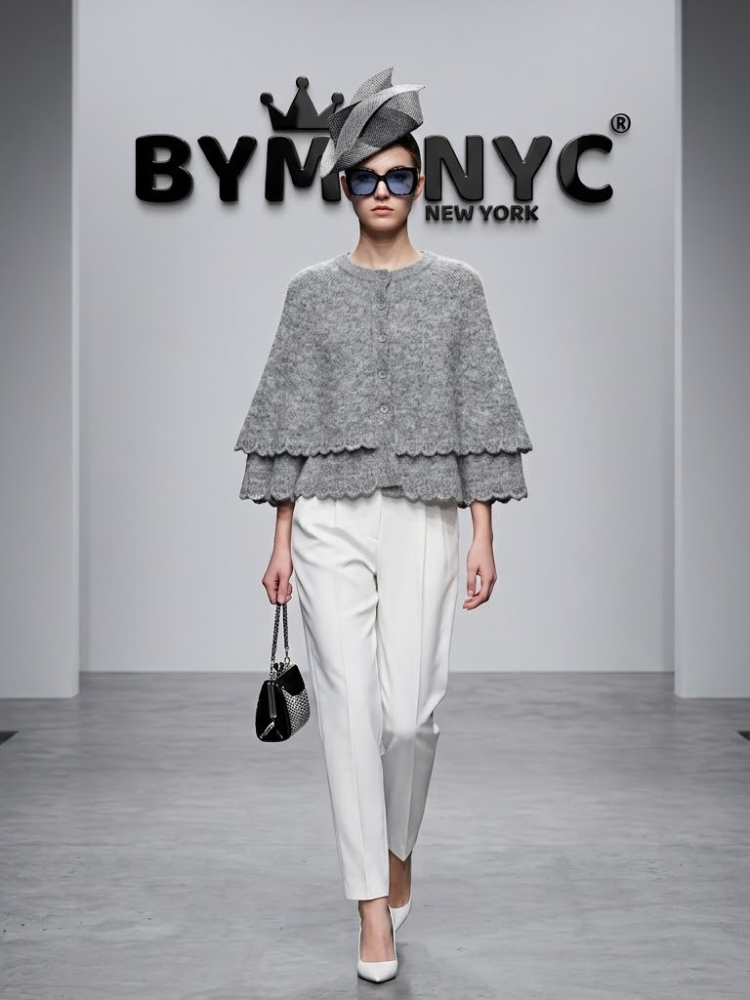 WOMEN'S JACKET CAPE Ecological Prêt-à-Porter New Collection FIFTH AVENUE BYMANYC ® New York