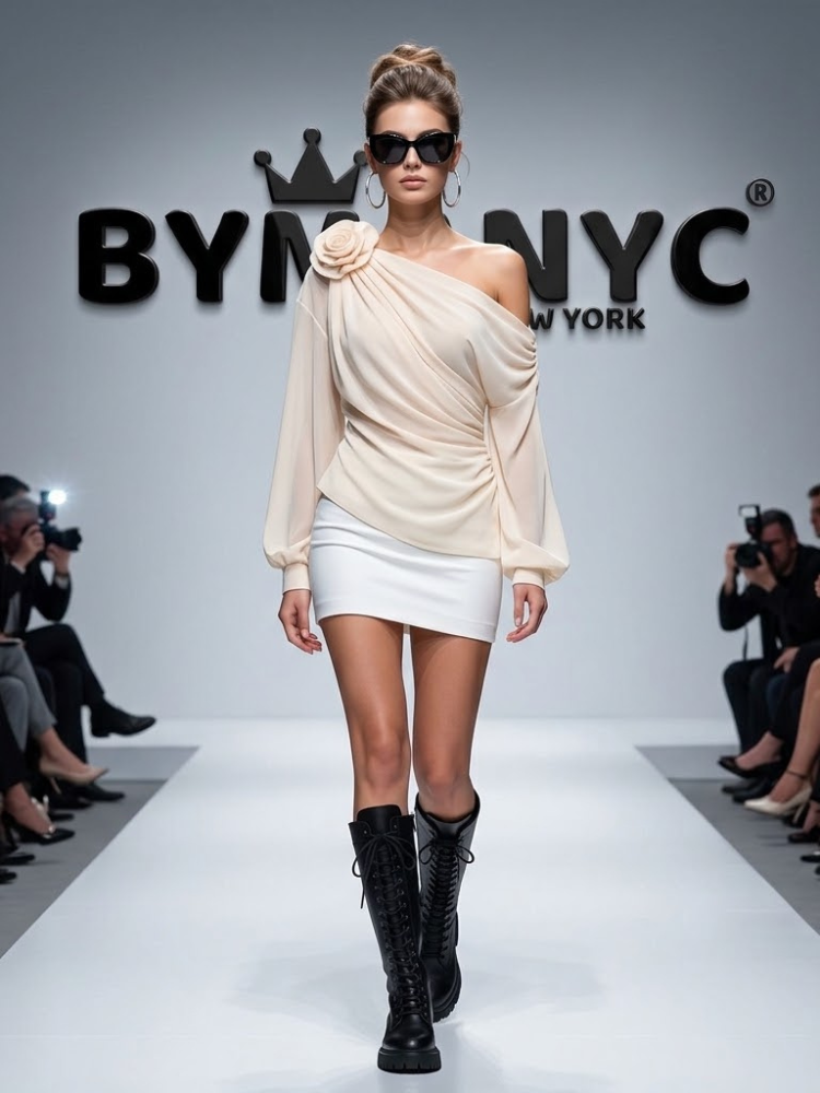 WOMEN'S BLOUSE Elegant Ecological Prêt-à-Porter New Collection HUDSON YARDS BYMANYC ® New York