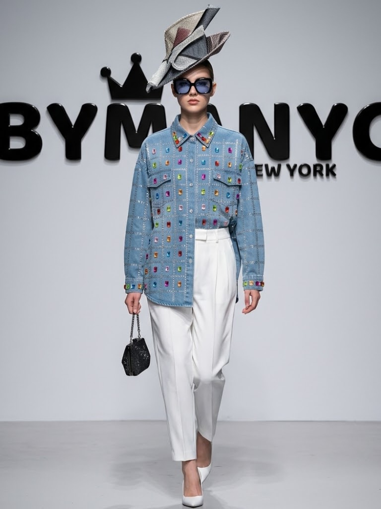 WOMEN'S BLOUSE Ecological Prêt-à-Porter New Collection MADISON AVENUE BYMANYC ® New York