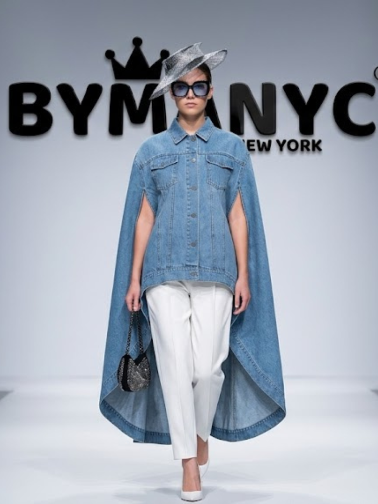 WOMEN'S CAPE JACKET Ecological Prêt-à-Porter New Collection UPPER EAST SIDE BYMANYC ® New York