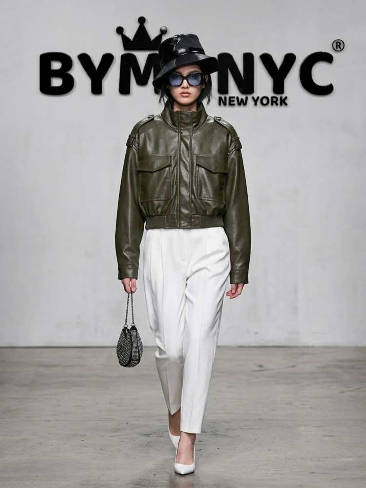 WOMEN'S JACKET Ecological WALL STREET New Collection Top Trendy BYMANYC ® New York