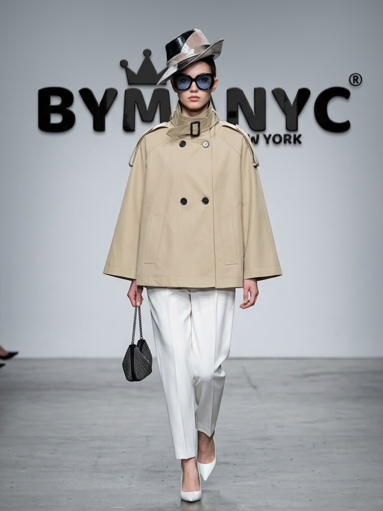 WOMEN'S CAPE JACKET Ecological Prêt-à-Porter New Collection SOHO BYMANYC ® New York