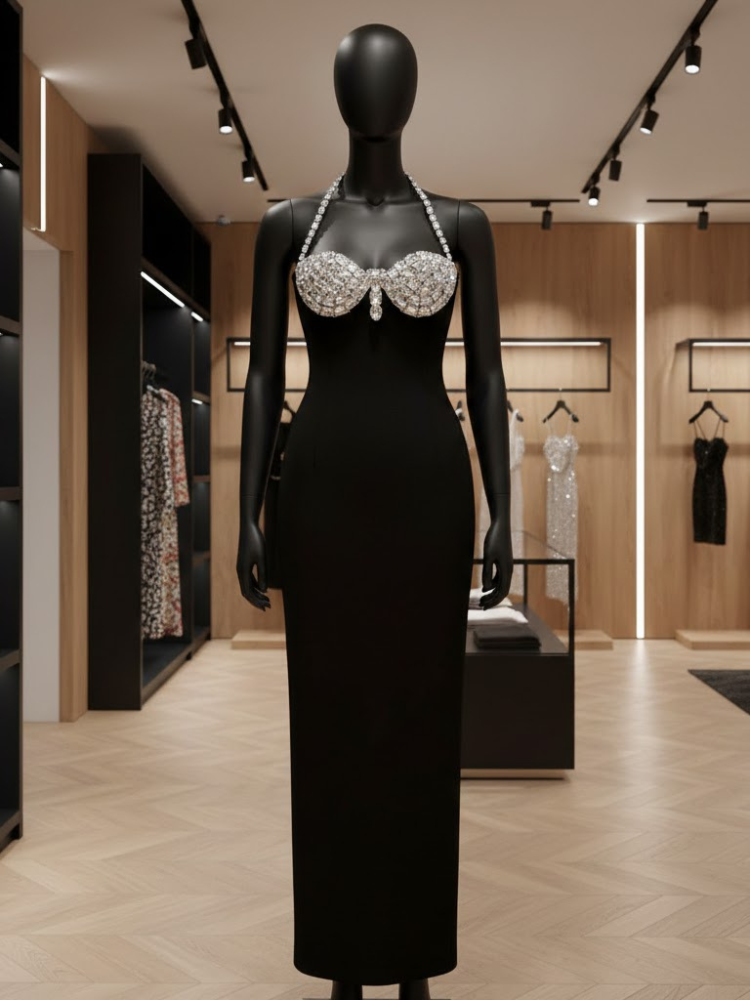  Noir Diamond Halter • MIDTOWN New Collection BYMANYC ® New York  NYC Wholesale Boutique Inventory - No MOQ & Ready to Ship
