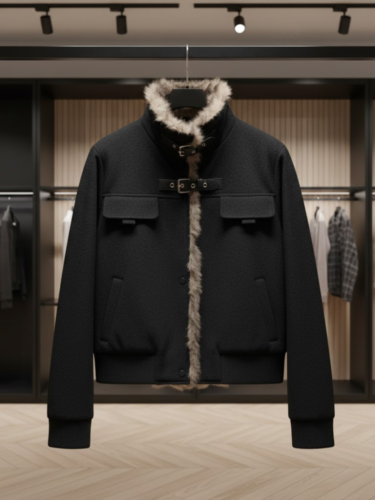  Nordic-Chic Shearling Bomber • MADISON New Collection BYMANYC ® New York  NYC Wholesale Boutique Inventory - No MOQ & Ready to Ship