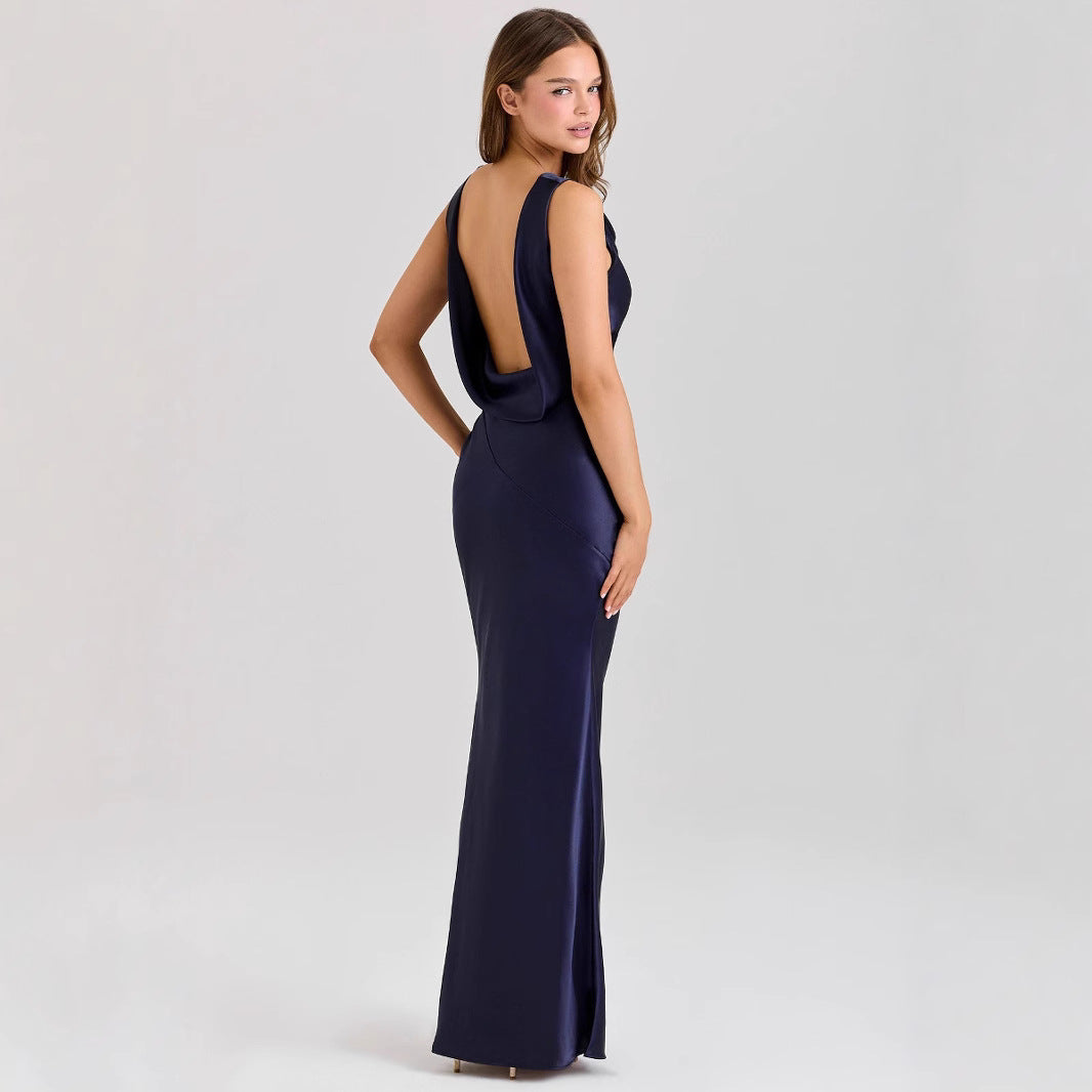 Off-the-Shoulder Fitted Chiffon Dress For Women, Upper West Side, BYMANYC New York. - BYMANYC ® New York  