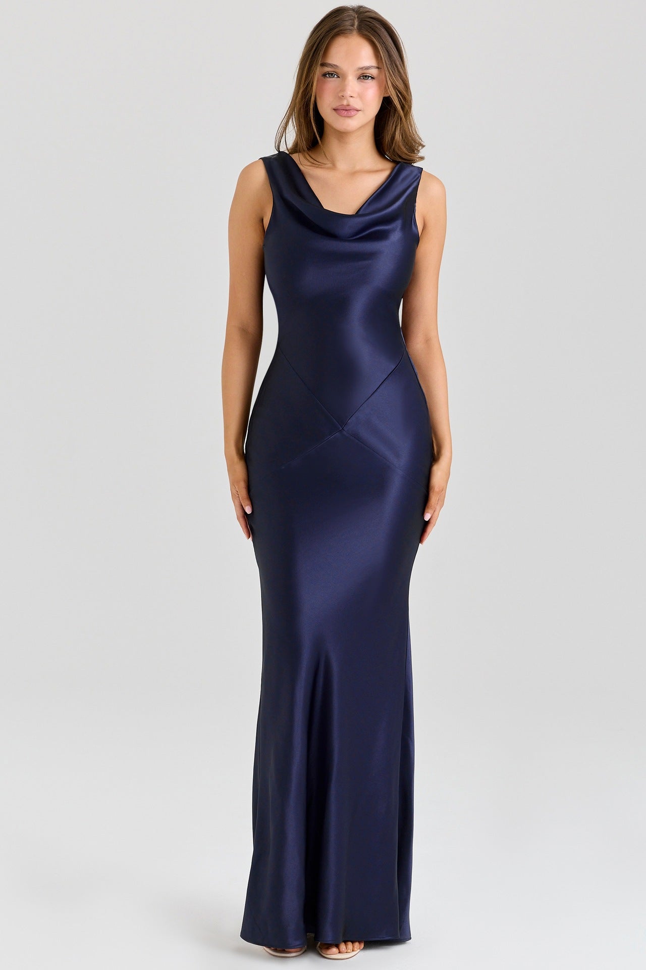 Off-the-Shoulder Fitted Chiffon Dress For Women, Upper West Side, BYMANYC New York. - BYMANYC ® New York  