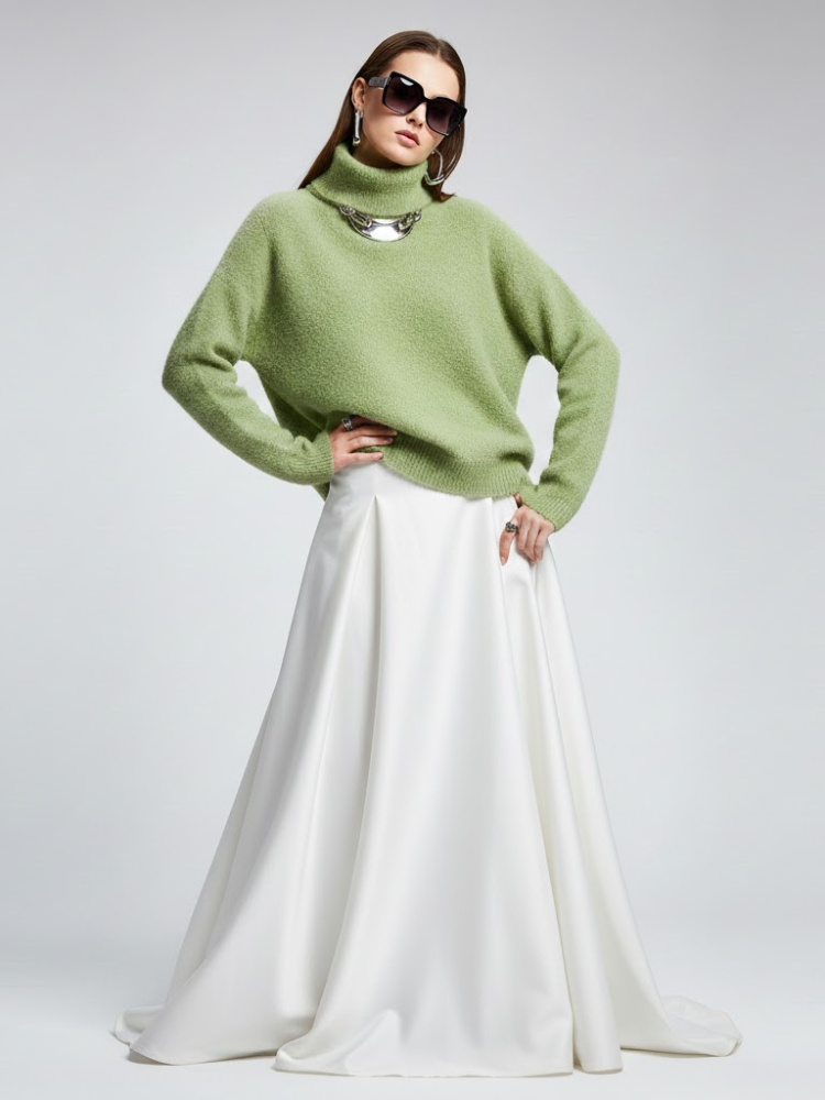  Olive Fuzzy Knit Turtleneck Sweater - WALL STREET: New Colección COUTURE in NOLITA - BYMANYC ® New York  NYC Wholesale Boutique Inventory - No MOQ & Ready to Ship