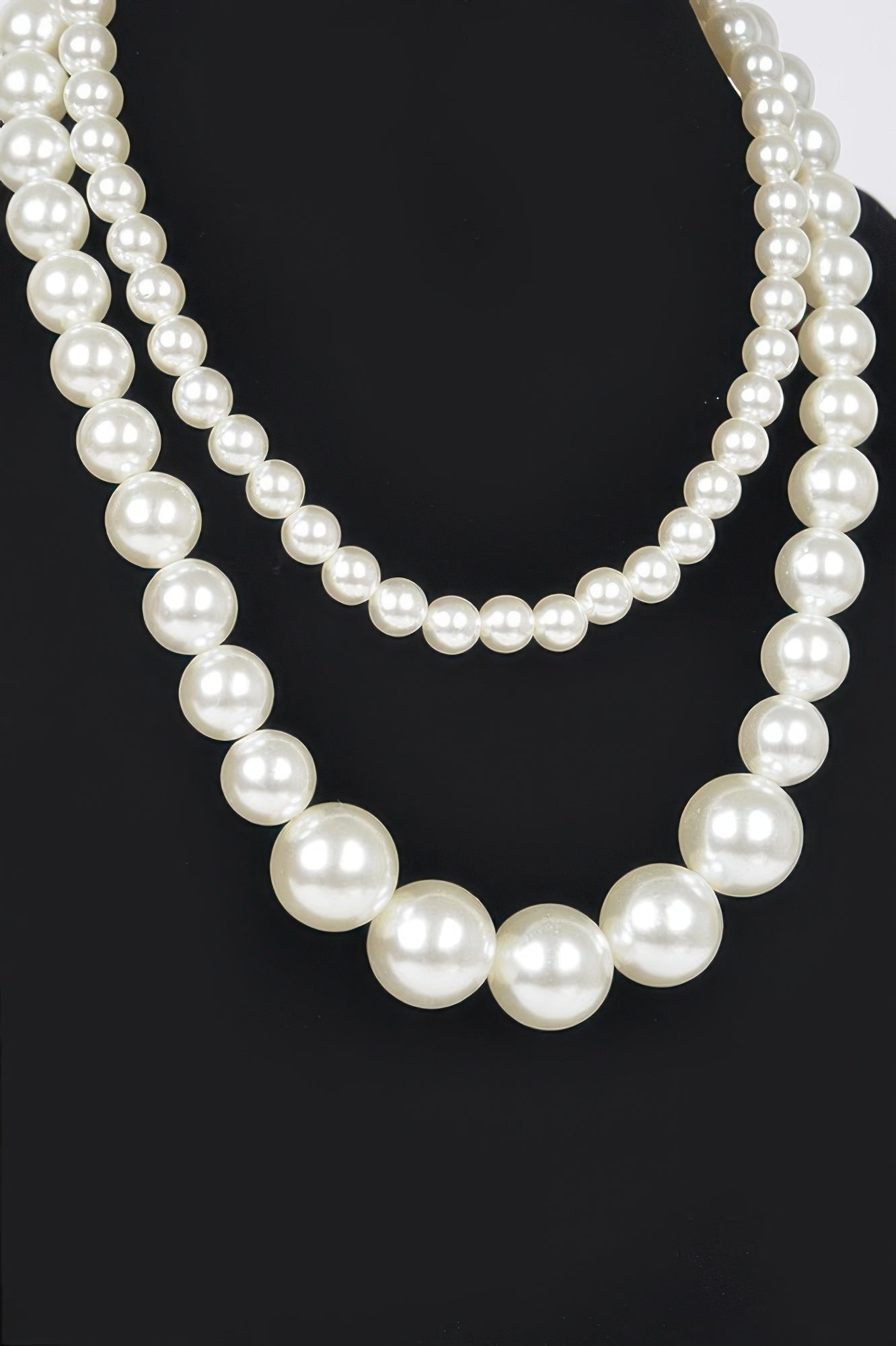 PARK AVENUE Double Layered Faux Pearl Necklace: BYMANYC ® New York  NYC Wholesale Boutique Inventory - No MOQ & Ready to Ship