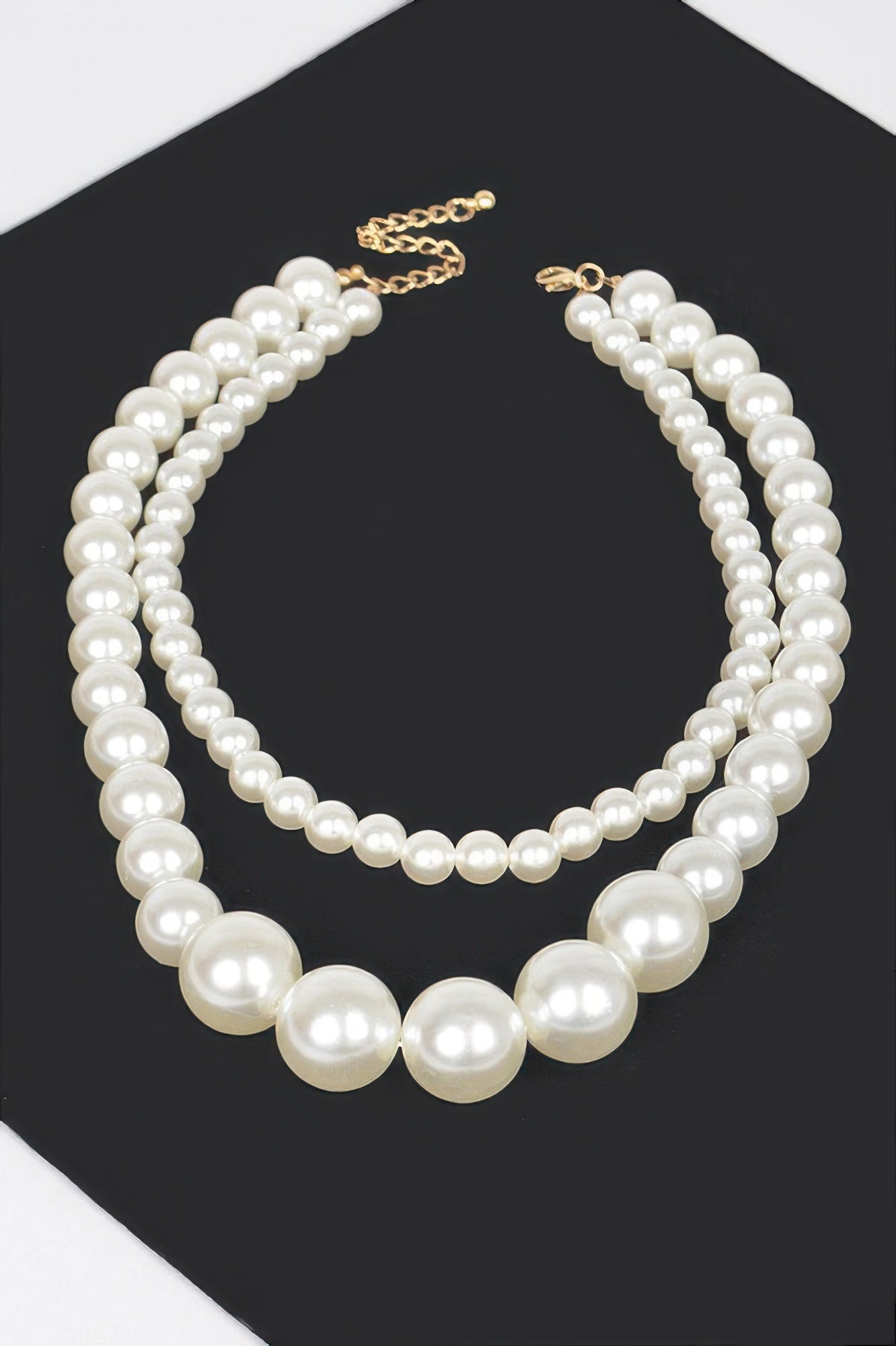  PARK AVENUE Double Layered Faux Pearl Necklace: BYMANYC ® New York  NYC Wholesale Boutique Inventory - No MOQ & Ready to Ship