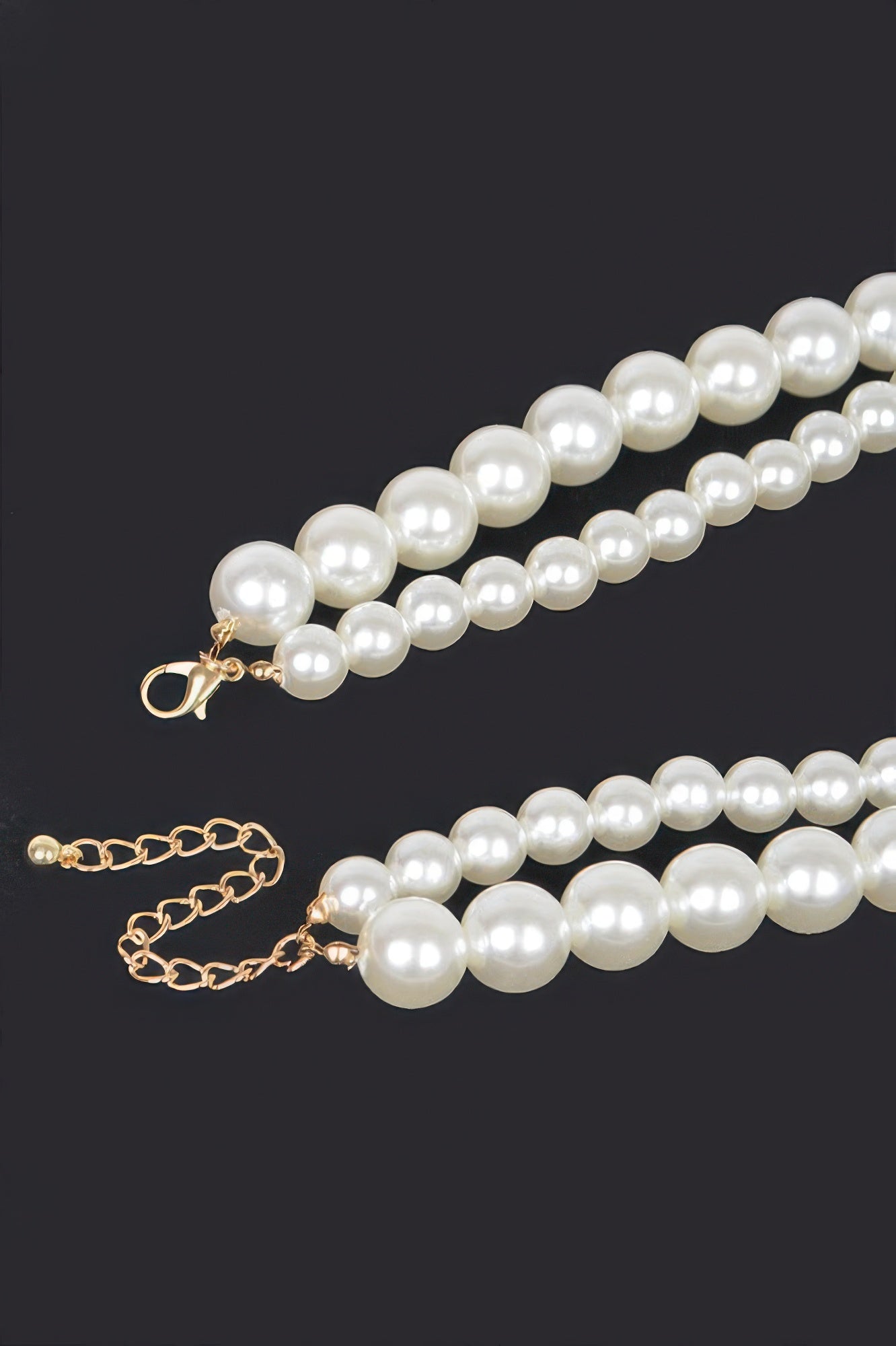  PARK AVENUE Double Layered Faux Pearl Necklace: BYMANYC ® New York  NYC Wholesale Boutique Inventory - No MOQ & Ready to Ship