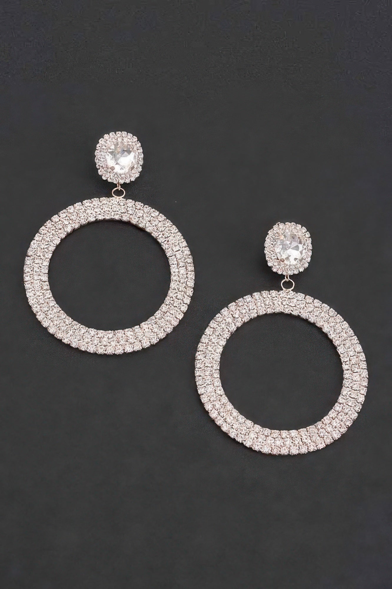  PLAZA Luxury Rhinestone Circular Drop Earrings: BYMANYC ® New York  NYC Wholesale Boutique Inventory - No MOQ & Ready to Ship