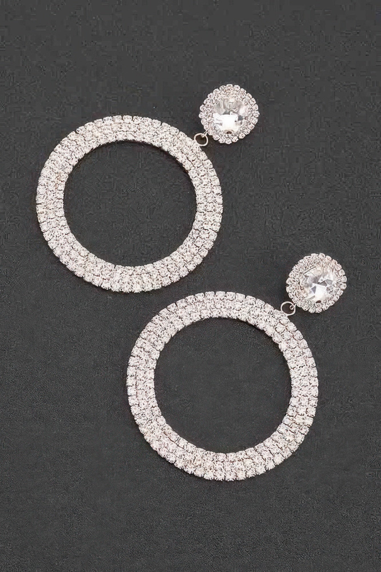  PLAZA Luxury Rhinestone Circular Drop Earrings: BYMANYC ® New York  NYC Wholesale Boutique Inventory - No MOQ & Ready to Ship