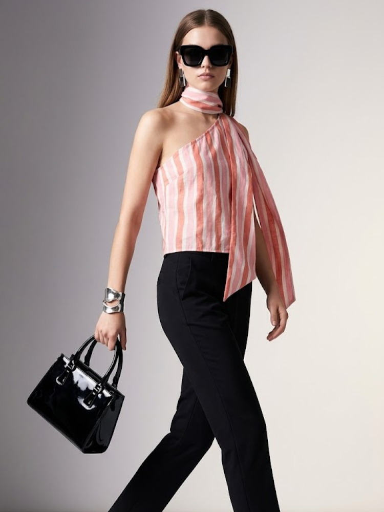 Women's Top One Shoulder BYMANYC ® New York HAMPTONS STRIPE STRAPLESS - New Collection