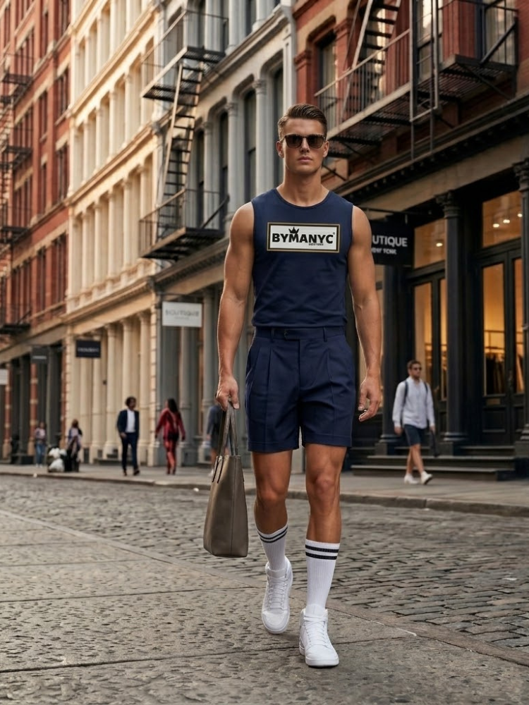 Men's Athlete Tank Top BYMANYC New York SOHO ATHLETE RAW TANK New Collection