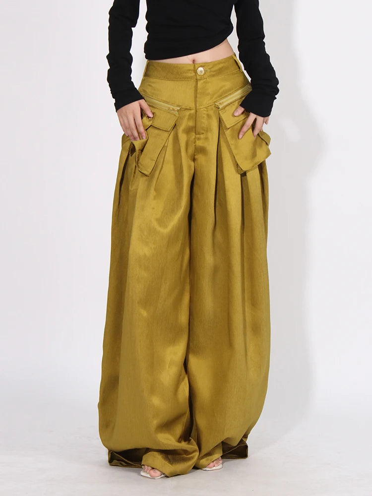 Patchwork Pocket Pants, Dumbo | Women - BYMANYC ® New York - BYMANYC ® New York  