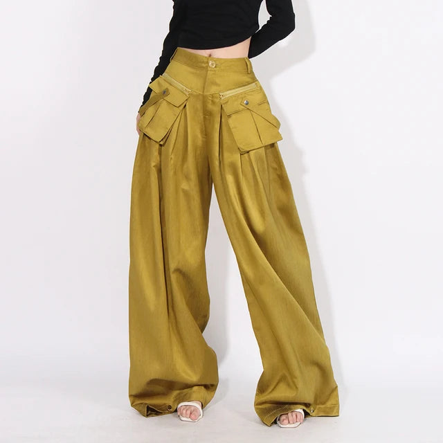 Patchwork Pocket Pants, Dumbo | Women - BYMANYC ® New York - BYMANYC ® New York  