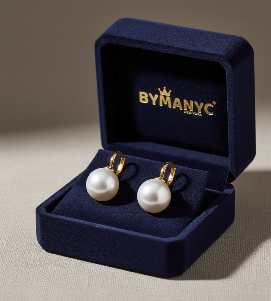  Pearl Drop Earrings Classic Pearl Drop SOHO | BYMANYC ® New York  NYC Wholesale Boutique Inventory - No MOQ & Ready to Ship