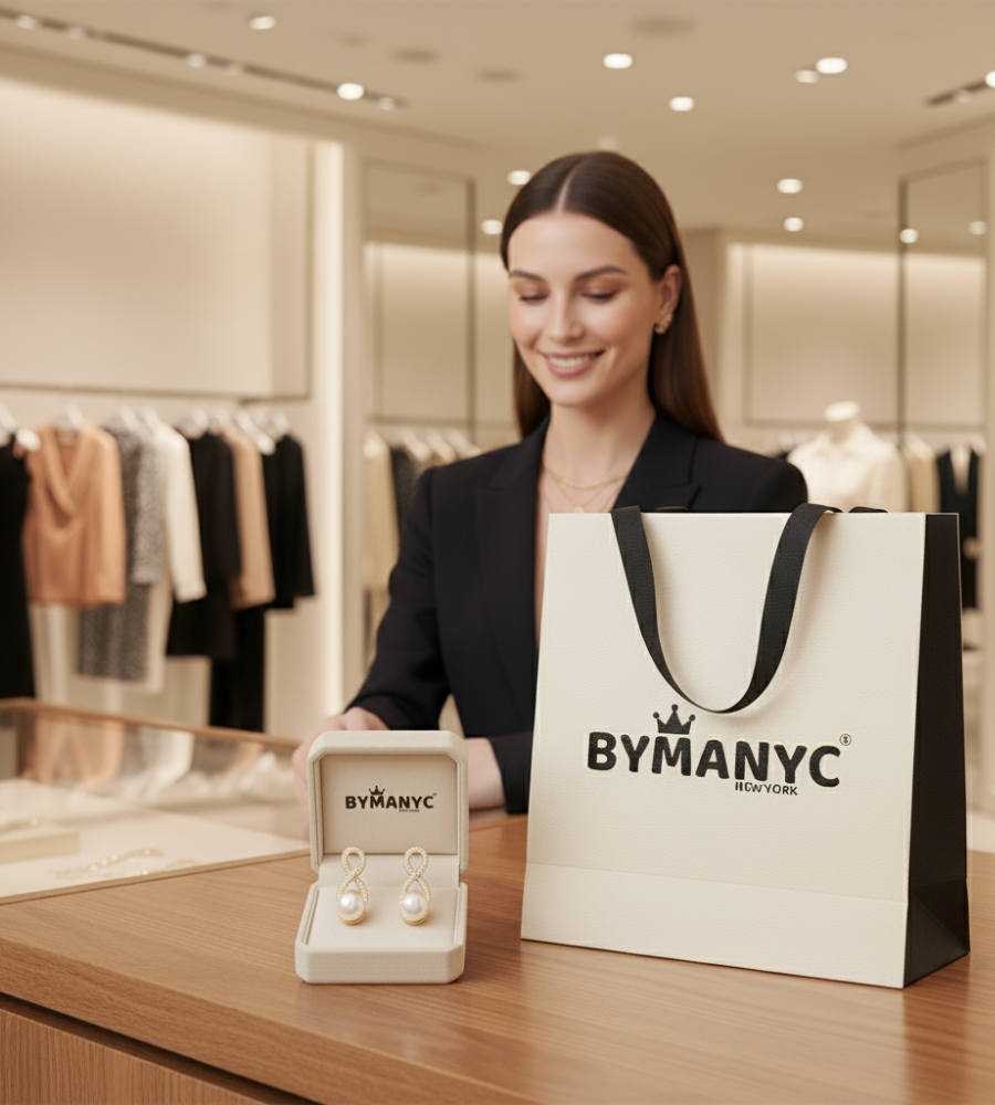 Pearl Drop Earrings Lyrical Drop SOHO | BYMANYC ® New York - BYMANYC ® New York  