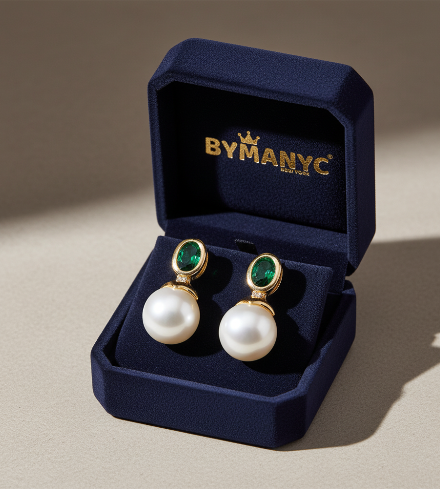  Pearl Drop Earrings Majestic SOHO BYMANYC ® New York  NYC Wholesale Boutique Inventory - No MOQ & Ready to Ship