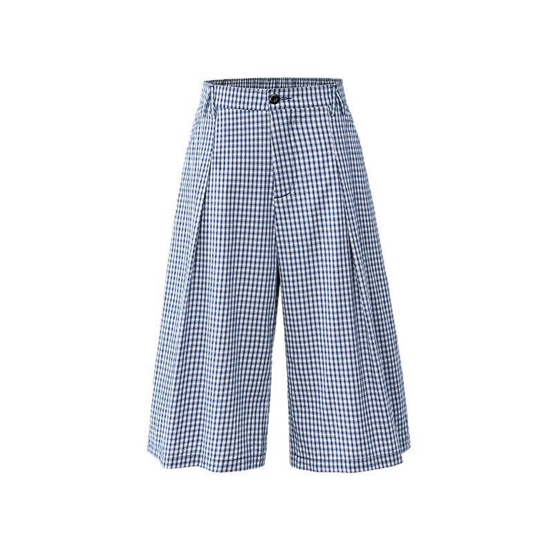 Plaid Wide-Leg Pants 7/8, Brooklyn Heights | Women - BYMANYC ® New York - BYMANYC ® New York  