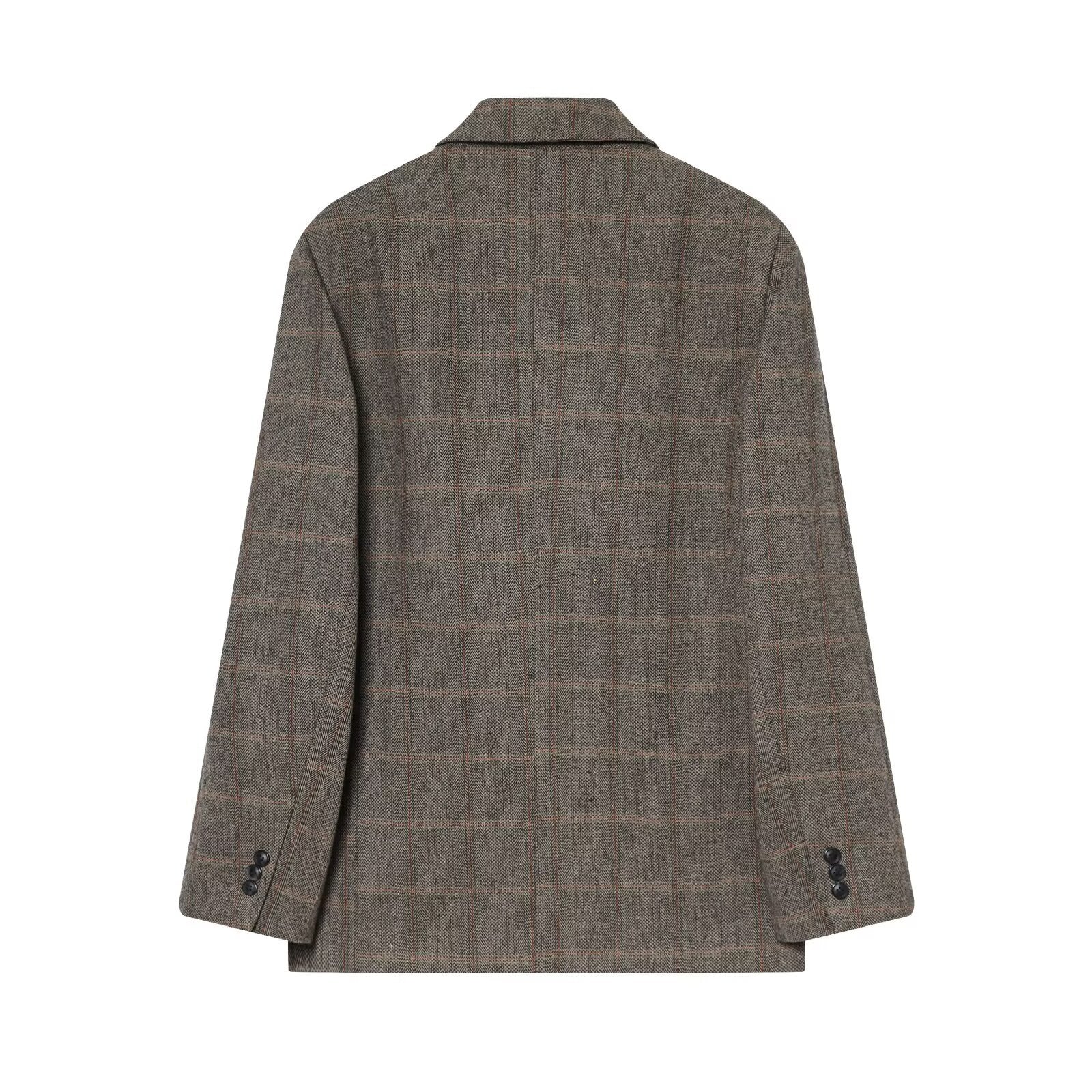  Plaid Wool-Blend Blazer SOHO New Collection FASHION BYMANYC ® New York  NYC Wholesale Boutique Inventory - No MOQ & Ready to Ship