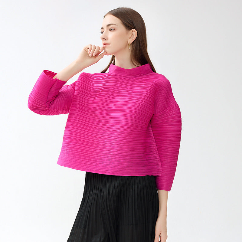 Pleated Sleeve T-Shirt, Brooklyn Heights | Women - BYMANYC ® New York - BYMANYC ® New York  