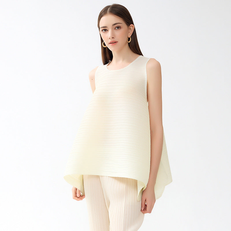 Pleated Sleeveless Top, The Seaport | Women - BYMANYC ® New York - BYMANYC ® New York  
