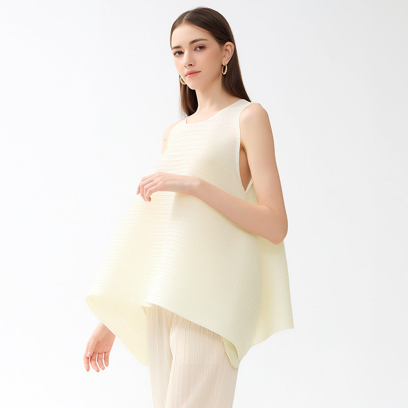 Pleated Sleeveless Top, The Seaport | Women - BYMANYC ® New York - BYMANYC ® New York  