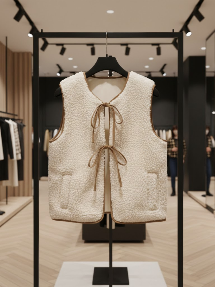  Plush Shearling-Style Eco-Vest • TRIBECA New Collection BYMANYC ® New York  NYC Wholesale Boutique Inventory - No MOQ & Ready to Ship