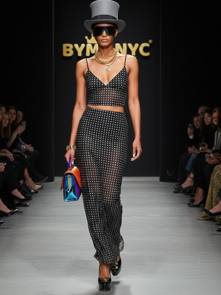  Polka Dot Mesh Set • SOHO New Collection BYMANYC ® New York  NYC Wholesale Boutique Inventory - No MOQ & Ready to Ship