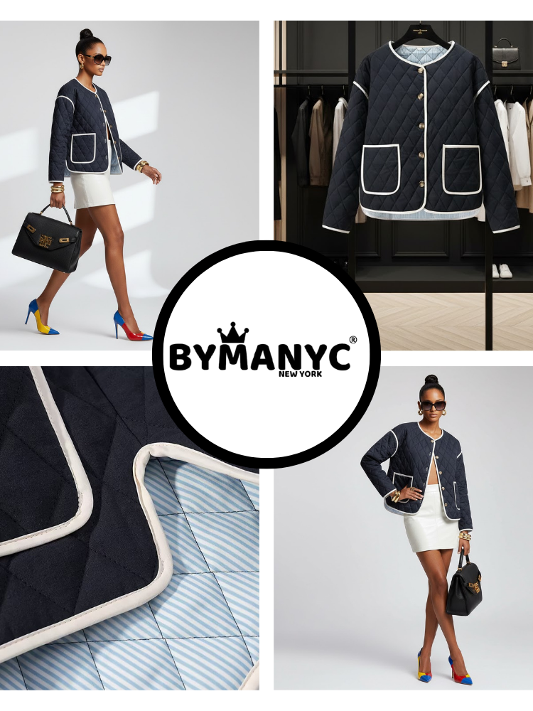 Quilted Eco-Light Jacket • CENTRAL PARK New Collection BYMANYC ® New York  NYC Wholesale Boutique Inventory - No MOQ & Ready to Ship