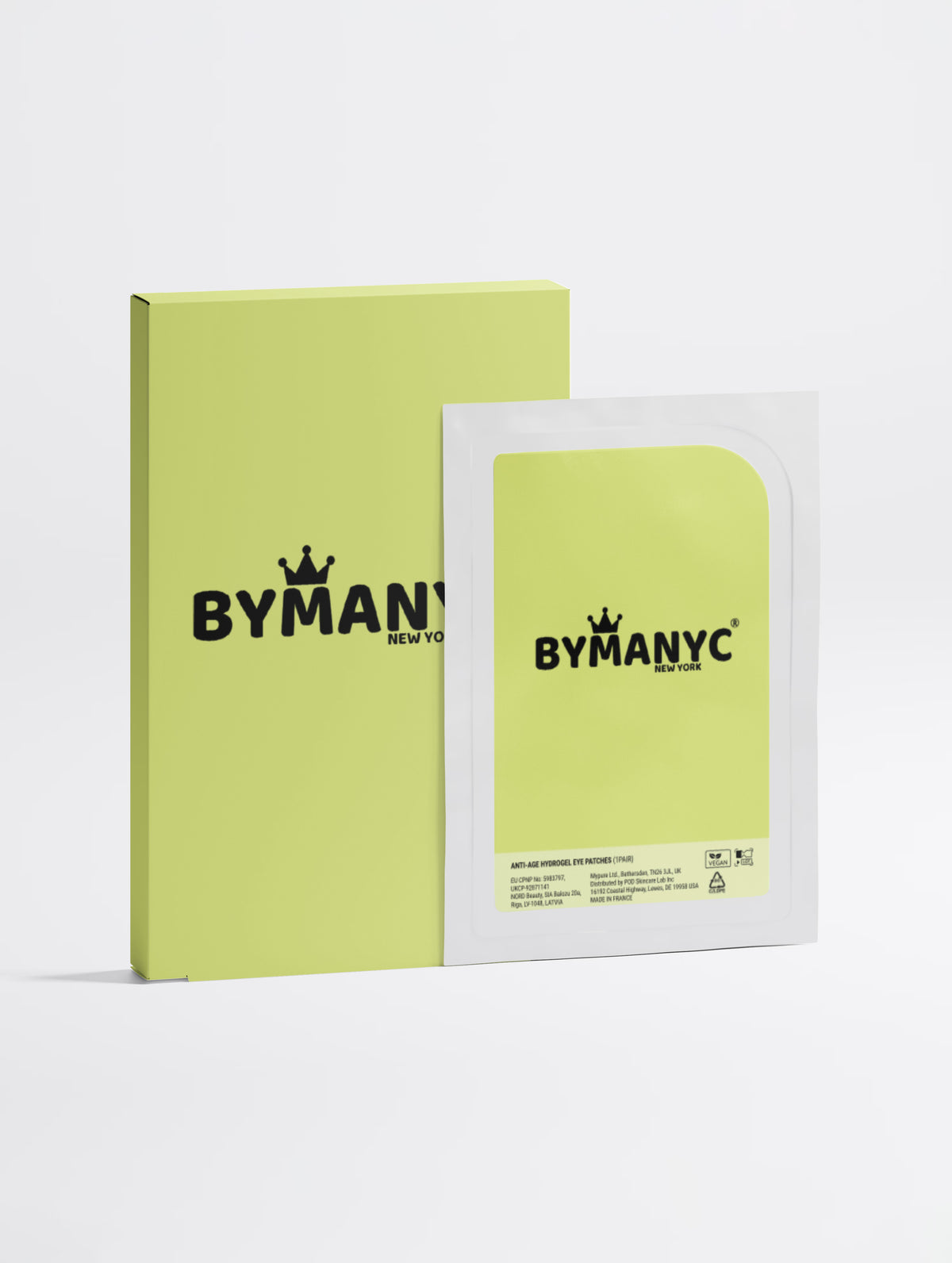 VEGAN BEAUTY Anti-Age Hydrogel Eye Patches Eco-Friendly BYMANYC ® New York