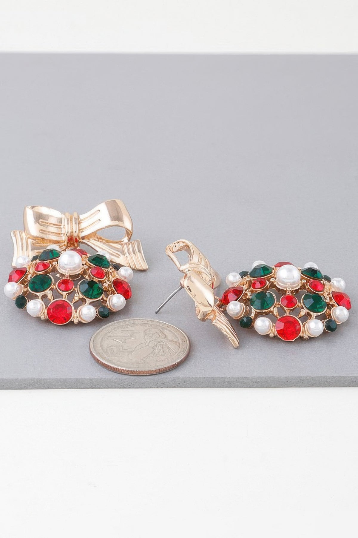  ROCKEFELLER CENTER Bejeweled Ribbon Earrings: BYMANYC ® New York  NYC Wholesale Boutique Inventory - No MOQ & Ready to Ship