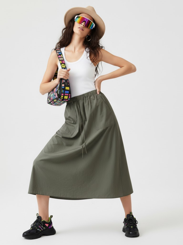  ROOSEVELT ISLAND Women's Skirt VOGUE Collection BYMANYC ® New York  NYC Wholesale Boutique Inventory - No MOQ & Ready to Ship