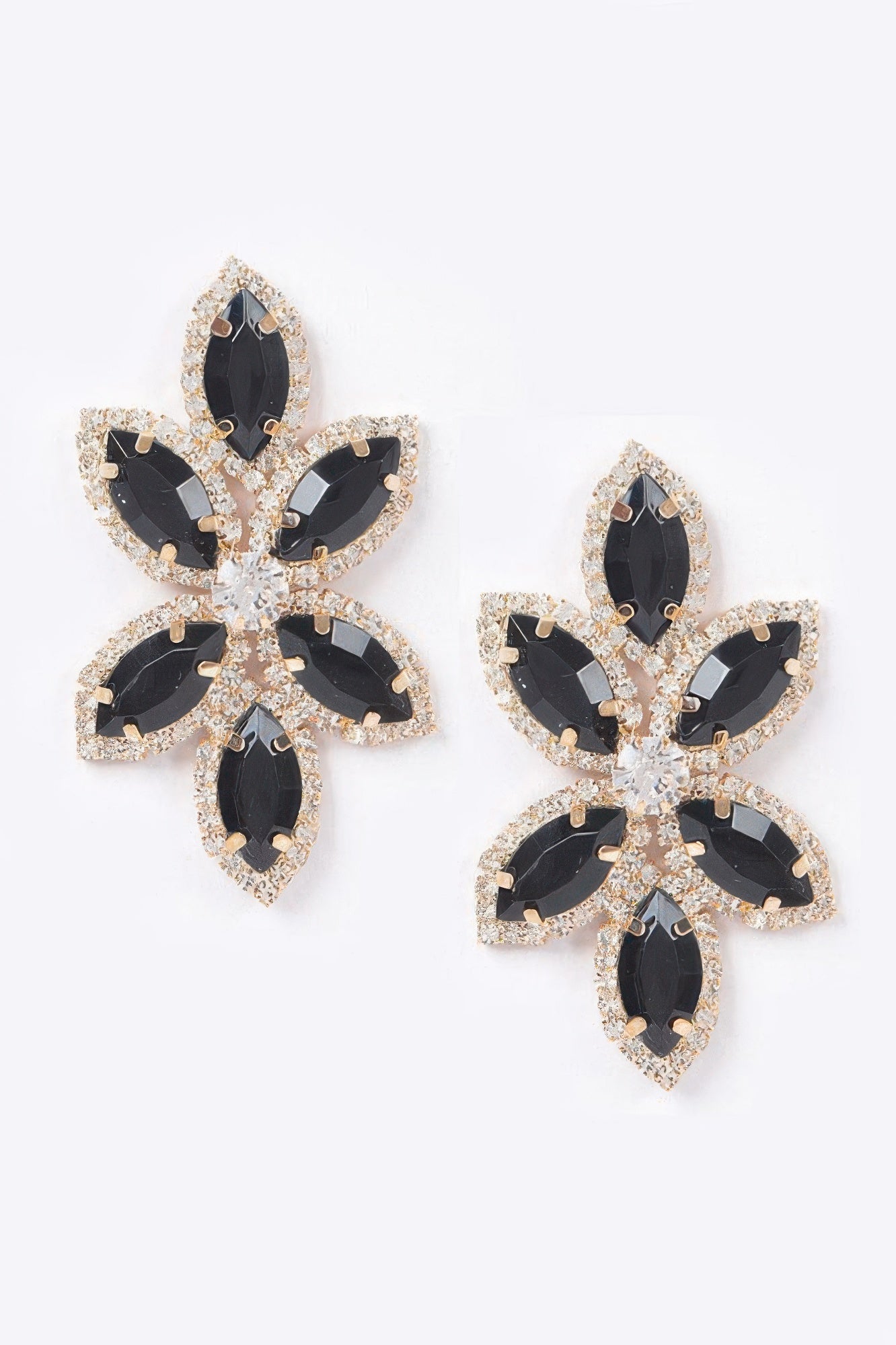  Radiant Layered Rhinestone Earrings | BYMANYC ® New York Style  NYC Wholesale Boutique Inventory - No MOQ & Ready to Ship
