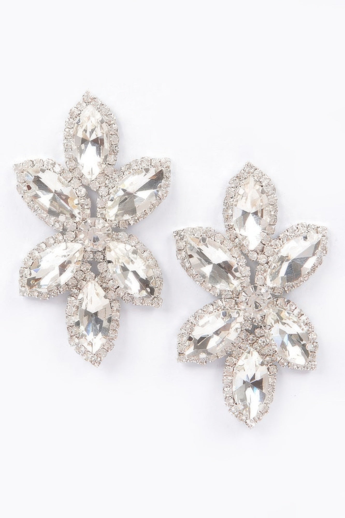  Radiant Layered Rhinestone Earrings | BYMANYC ® New York Style  NYC Wholesale Boutique Inventory - No MOQ & Ready to Ship