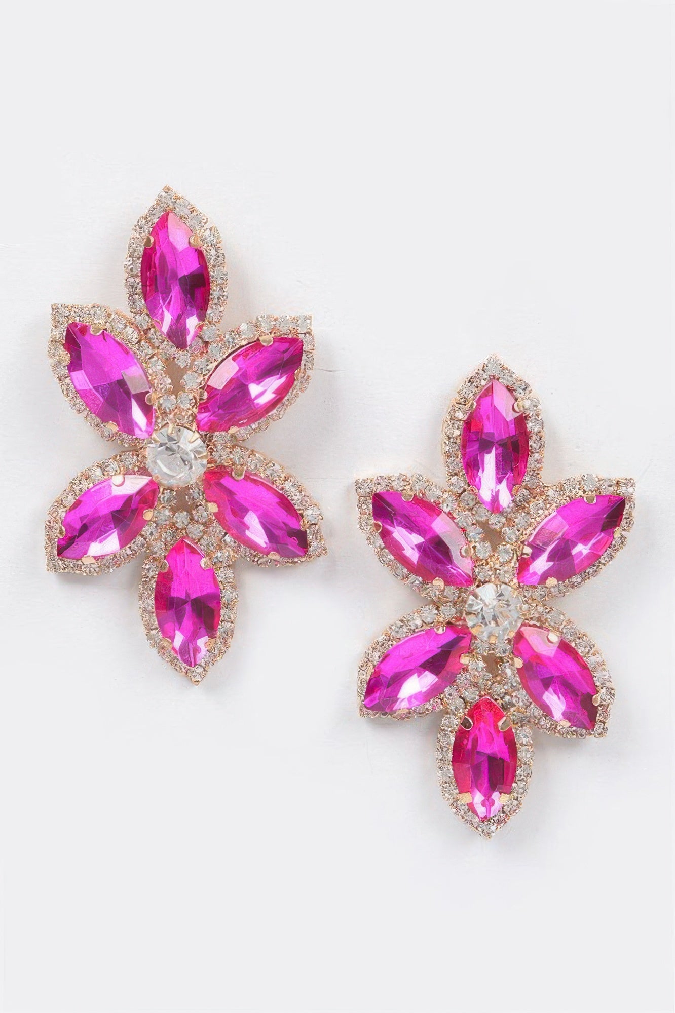  Radiant Layered Rhinestone Earrings | BYMANYC ® New York Style  NYC Wholesale Boutique Inventory - No MOQ & Ready to Ship