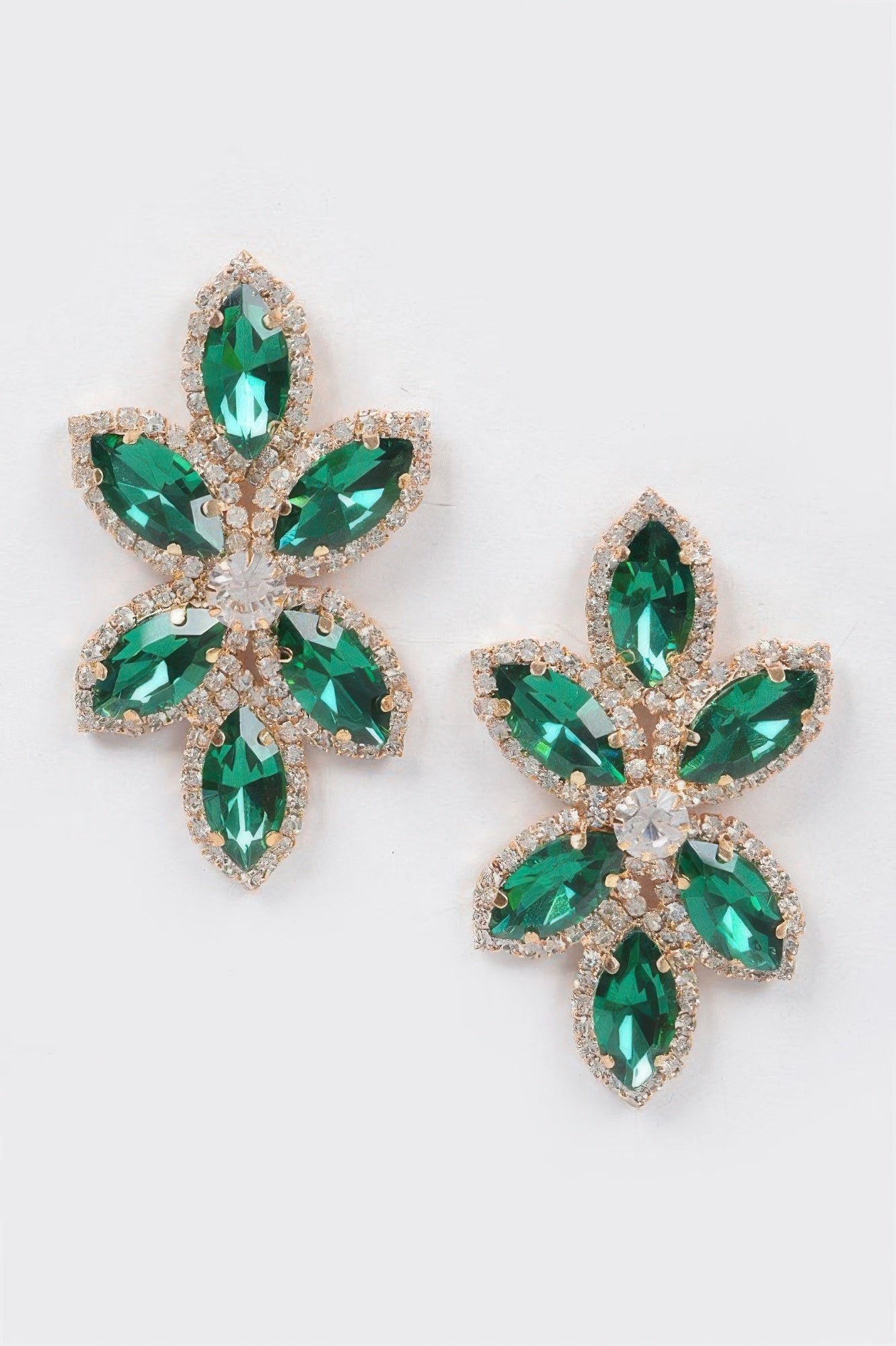  Radiant Layered Rhinestone Earrings | BYMANYC ® New York Style  NYC Wholesale Boutique Inventory - No MOQ & Ready to Ship
