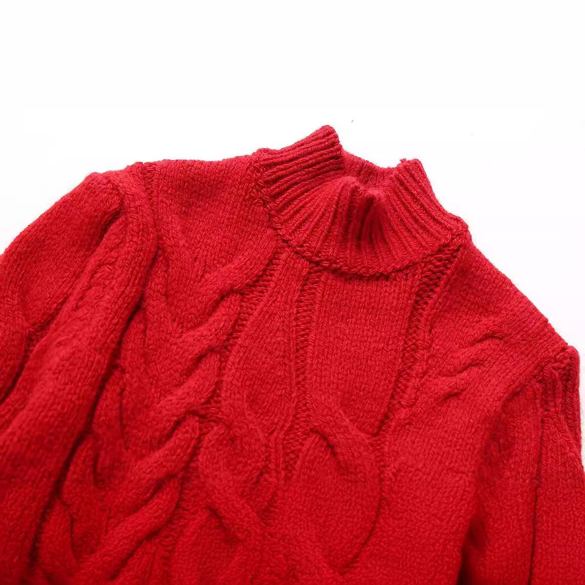 Red Belted Sweater, NoHo | Women - BYMANYC ® New York - BYMANYC ® New York  