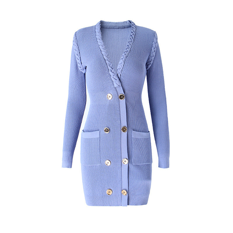 Retro Knitted Hepburn Dress For Women, Greenwich Village, BYMANYC New York. - BYMANYC ® New York  